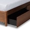 Baxton Studio Yara ModernWalnut Brown Finished Wood King Size 4-Drawer Platform Storage Bed Frame 196-11509-ZORO - alternate 9